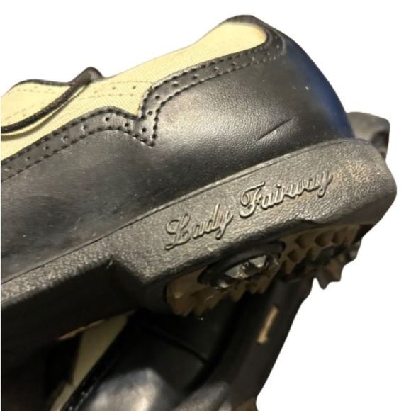 Lady Fairway Size 9.5 Women’s Black And Gray Wingtip Golf Shoes - Picture 5 of 7